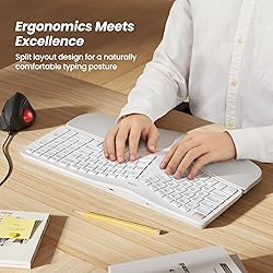 Nulea RT05B Wireless Ergonomic Keyboard, Split