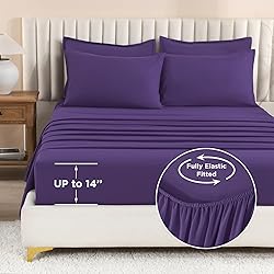 Litanika Comforter King Size Set Purple - 7 Pieces