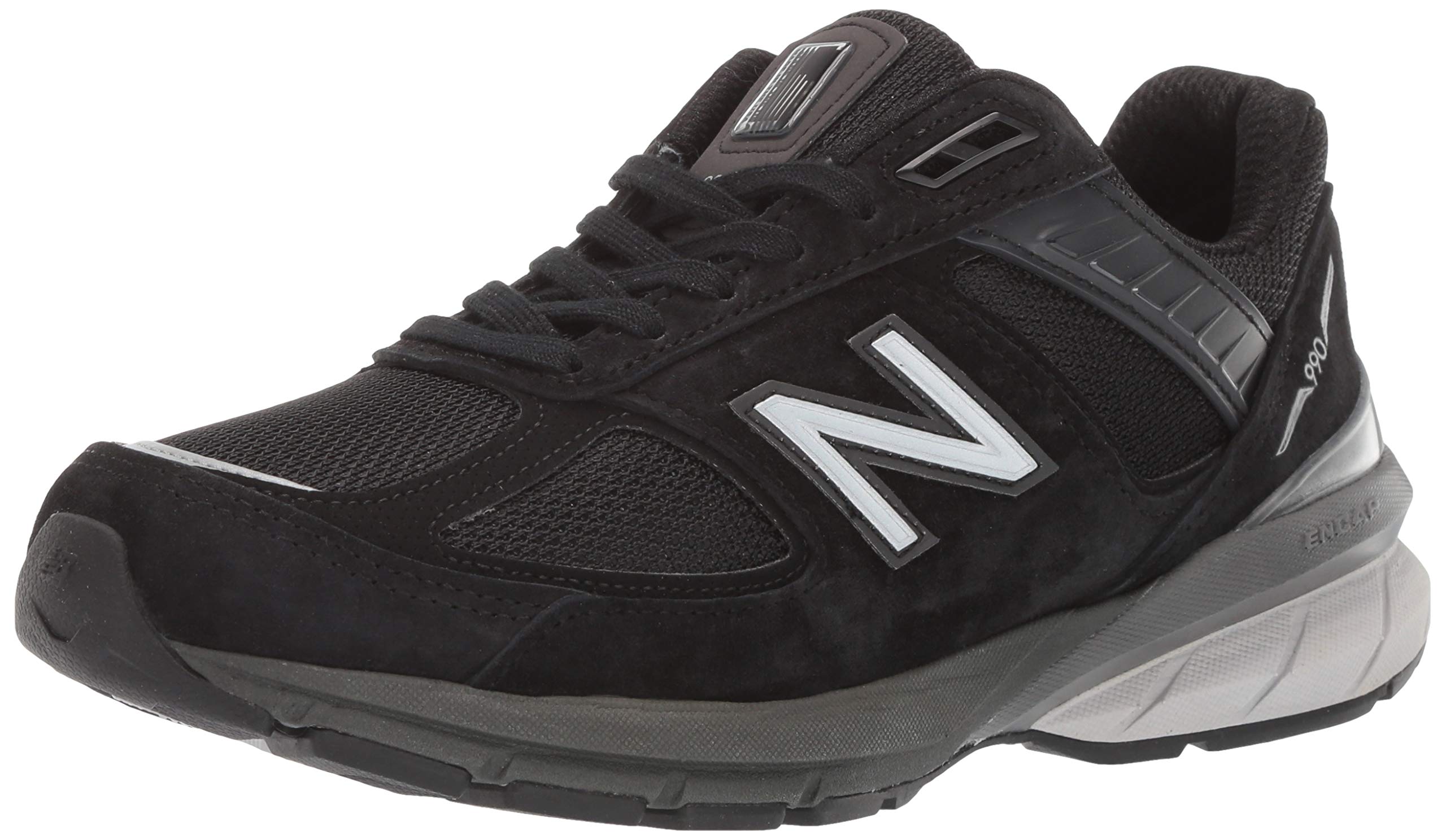 New Balance Women's Made in US 990 V5 Sneaker, Black/Silver, 5.5 N US Image New Balance Women's Made in US 990 V5 Sneaker, Black/Silver, 5.5 N US Image