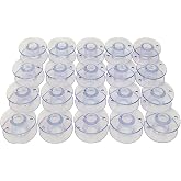 Plastic Bobbins for Singer Heavy Duty 44S 4411, 4423, 4452, 5511, 5523, 5532 Sewing Machine (20PCS)