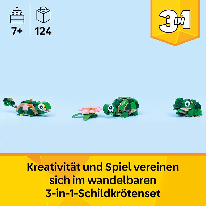 Creator 3in1 Schildkröte mit Seerose 31377