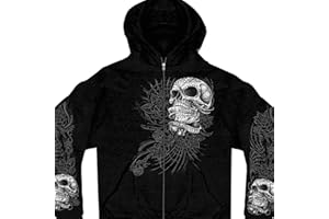 Hot Leathers Men's Sweet Demise Zip Up Hooded Sweat Shirt