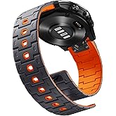 Bandletic Compatible with Garmin Fenix 8 51mm 7X 6X 5X Watch Band - 26mm Quick Fit Magnetic Silicone Strap for Fenix 7X 6X Pro/5X Plus/3/3 HR/Instinct 2X Solar 3 50mm /Enduro/Quatix/Tactix/Epix Pro 2