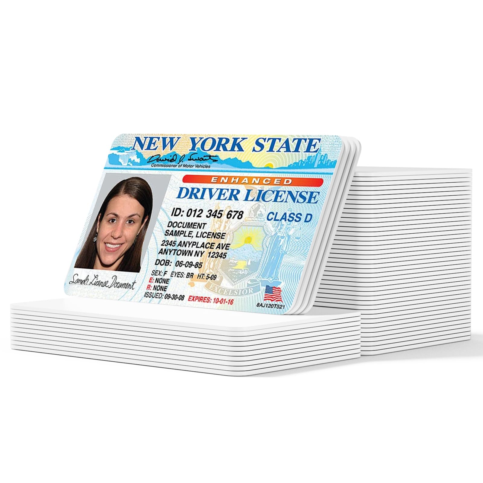 Timeskey PVC Card CR80 30 Mil, Quality PVC Cards,Printable with Professional Printer-50 Pieces(CR8030)
