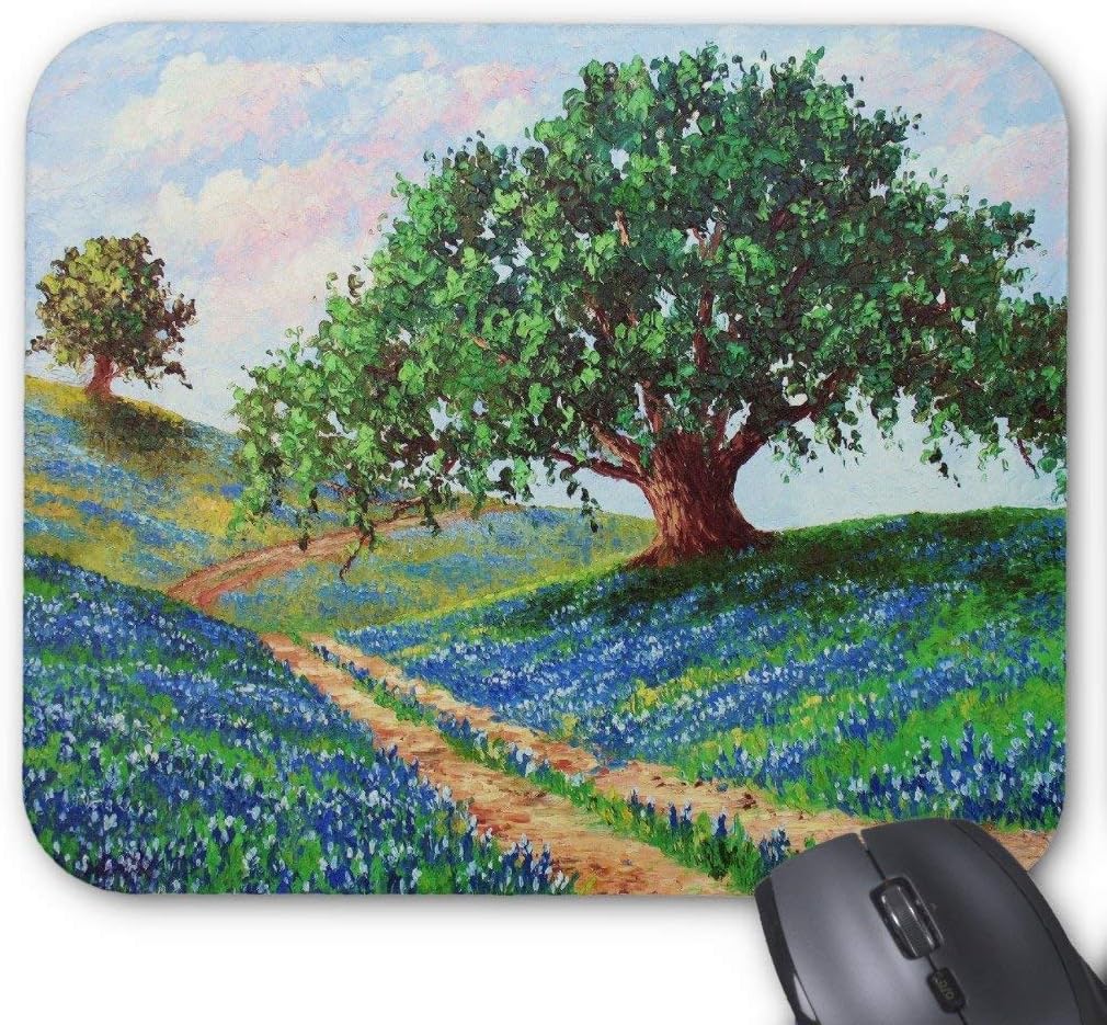 Bluebonnet Road Mouse Pad