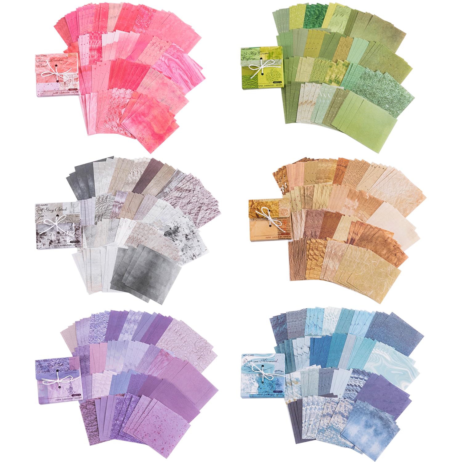 MaehSab 600 Sheets Vintage Scrapbook Paper, MaehSab DIY Journaling Supplies Decorative Craft Aesthetic Stationery Scrapbooking Paper for DIY Bullet Journal Junk Supplies (8X8CM)