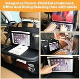 URAQT Car Seat Organizer Leather 8 Pockets Table Tray Tablet Holder Waterproof view 7
