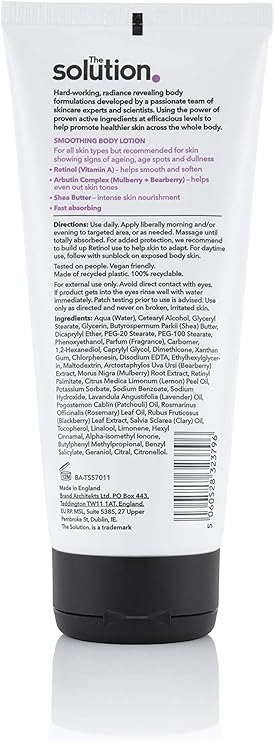 the solution retinol body lotion