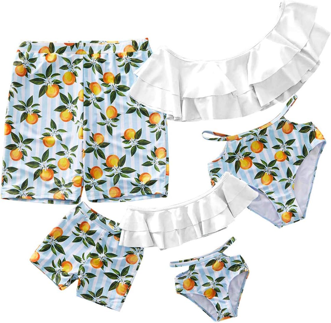 AISCOOL Mommy And Me Swimsuits Family Swimwear Newest Printed s Bathing Suits