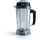 Blender Pitcher 64oz Replacement Container Compatible with Vitamix 5200, 5300, 6300, 7500, E310, VM0197, VM0101, VM0100, VM0103 Classic &amp; Explorian Series 5-Year Warranty
