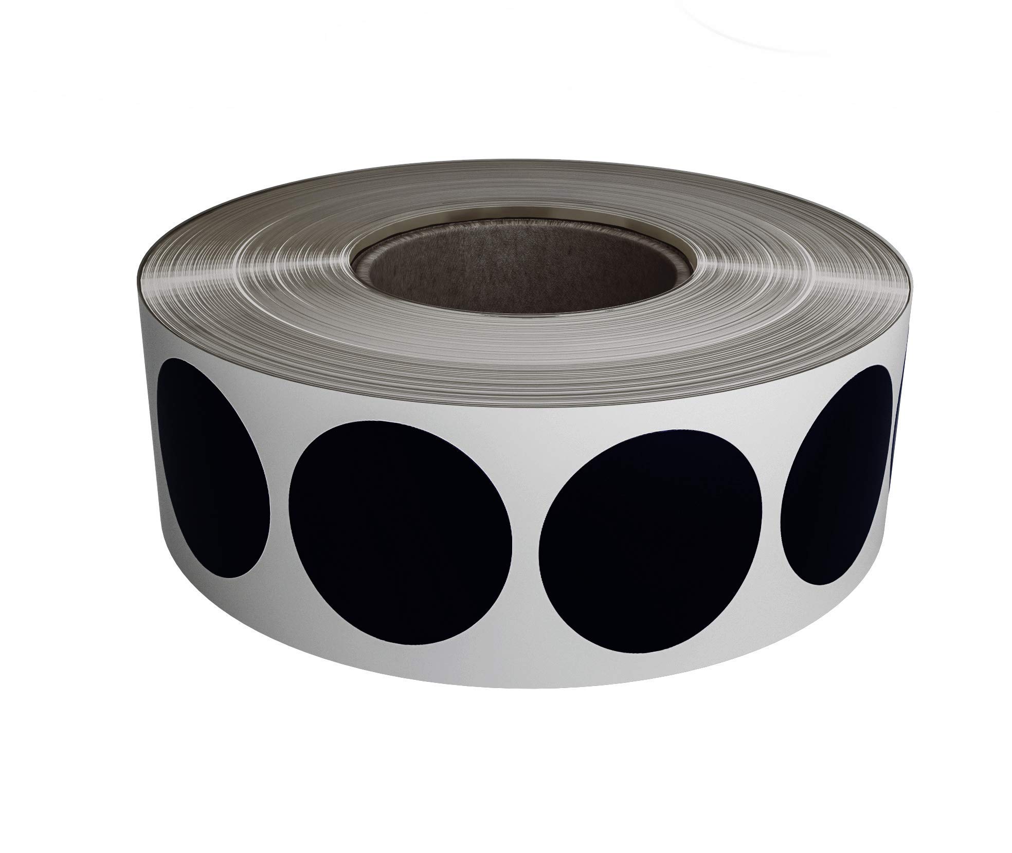 Royal Green Round Sticker Dot in Black 19mm Black Sticker Labels on a Roll (1.9cm) Diameter - 1050 Pack