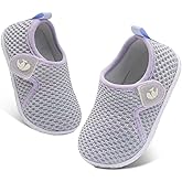 FEETCITY Baby Boys Girls First Walking Shoes Infant Sneakers Crib Shoes Breathable Lightweight Slip On Shoes
