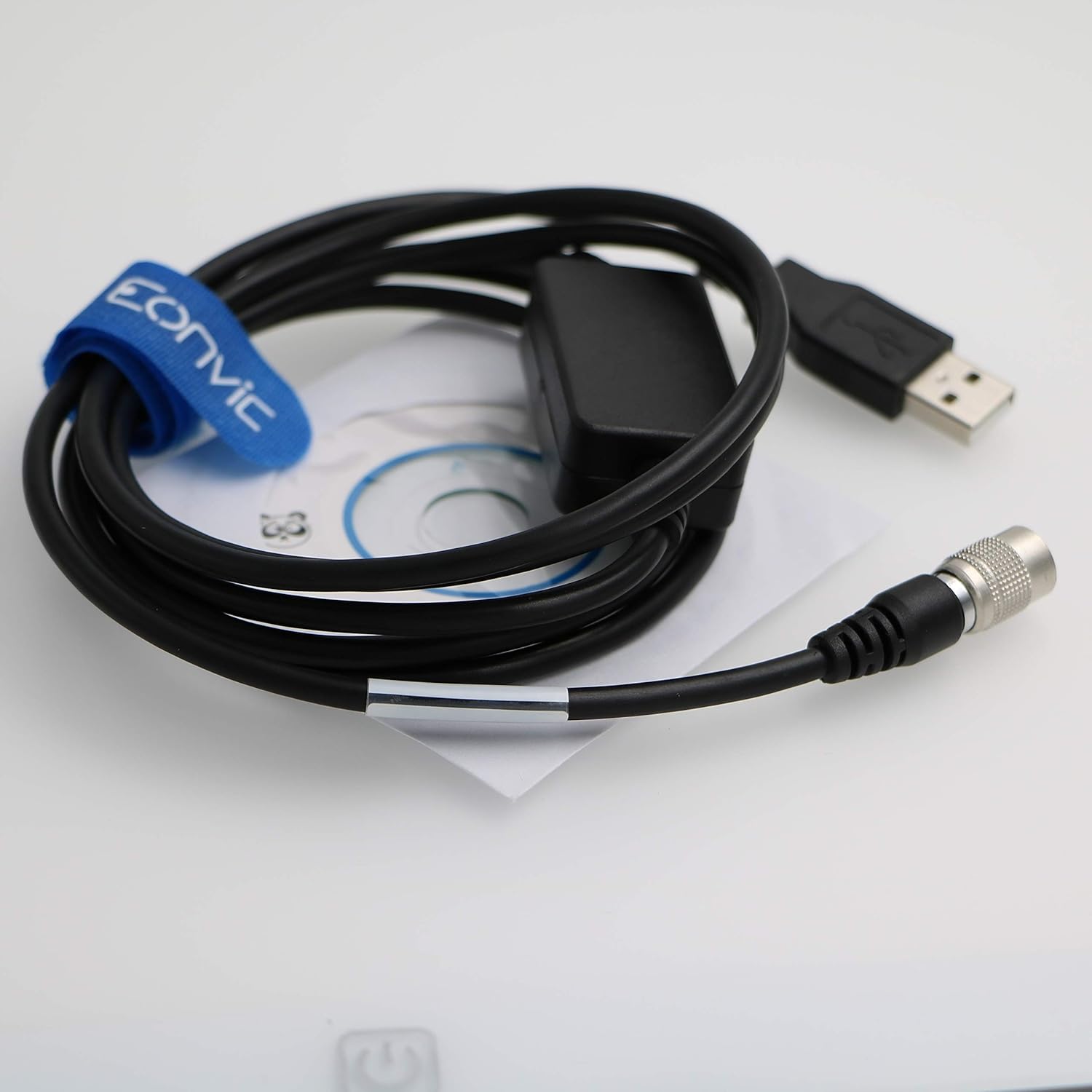 Eonvic USB to Hirose 6pin Male Interface Transfer Data Cable for TOP-CON/SOKKIA Total Stations, Black, 5' - Image 4