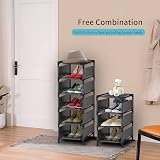 esonstyle 10 Tier Shoe Rack Tall Narrow Space Saver Entryway Organiser view 6