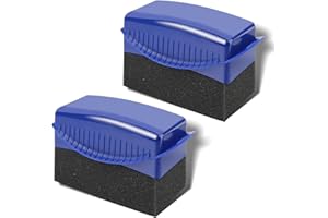 ANBUY Tire Shine Applicator, Durable Tire Foam Applicator Sponges Contour, Reusable Tire Wheel Shine Car Cleaning, Applicator Pads Tire Wax Wipe with Lid (2)