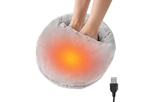 Foot Warmer Under Desk - USB Adjustable Heater 3 Heat Modes with Timer | Foot Warmer for Bed - Women Home Office Chair Campin