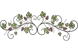 Touch of Class Vining Grapes Decorative Scroll Wall Topper Sangria 43 Inches Wide