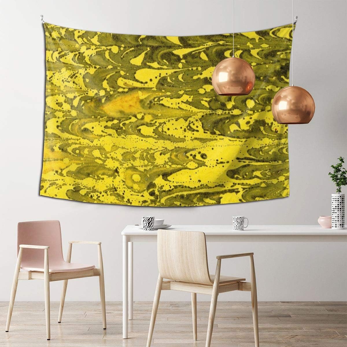 Golden Marble Texture Pattern Ink Handmade