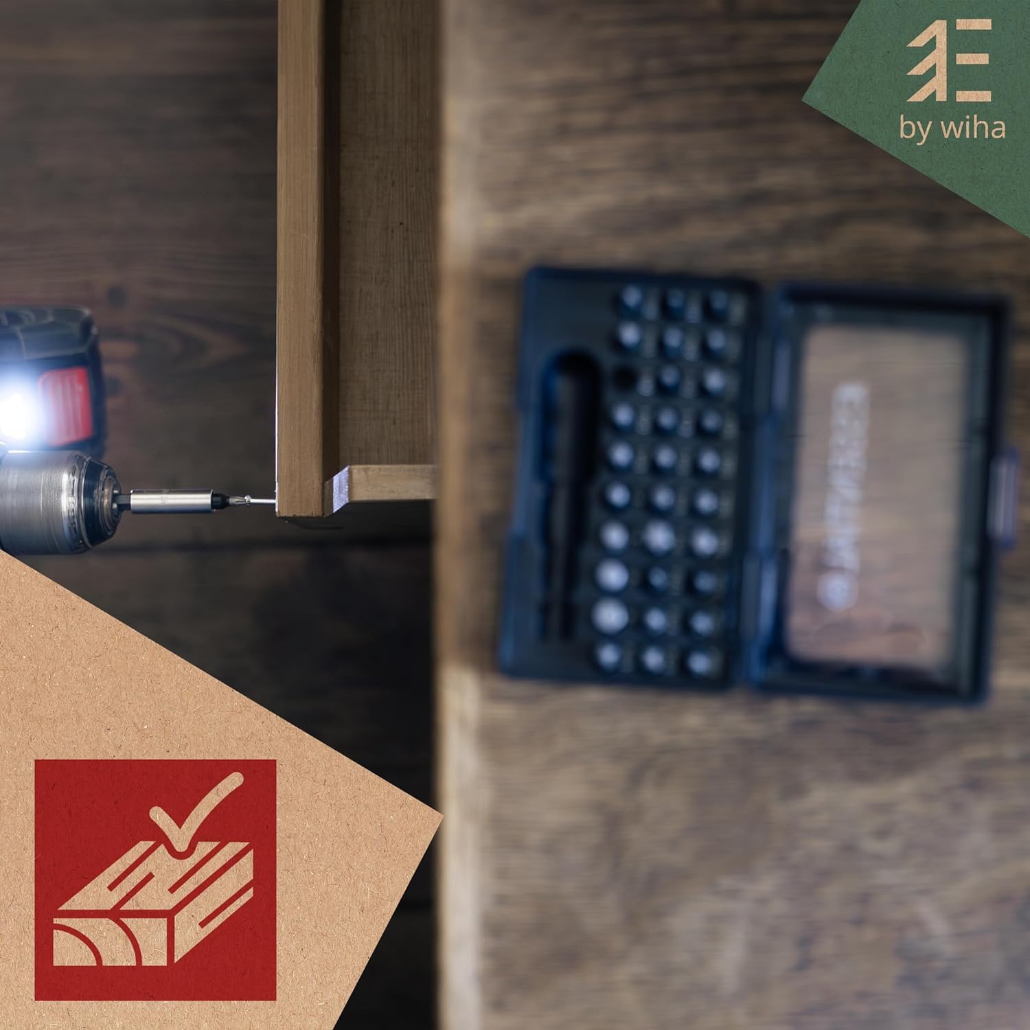 Wiha Essential Impact Bit Set 31-tlg. inkl. Bitbox I PH, PZ, Sechskant, Torx I Schrauberbit-Set mit Bithalter I Bitset für Akkuschrauber (45628) 4