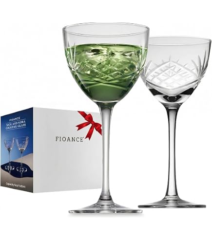 Amazon.com | RONA Steelite Vintage Lace Martini/Cocktail Glasses