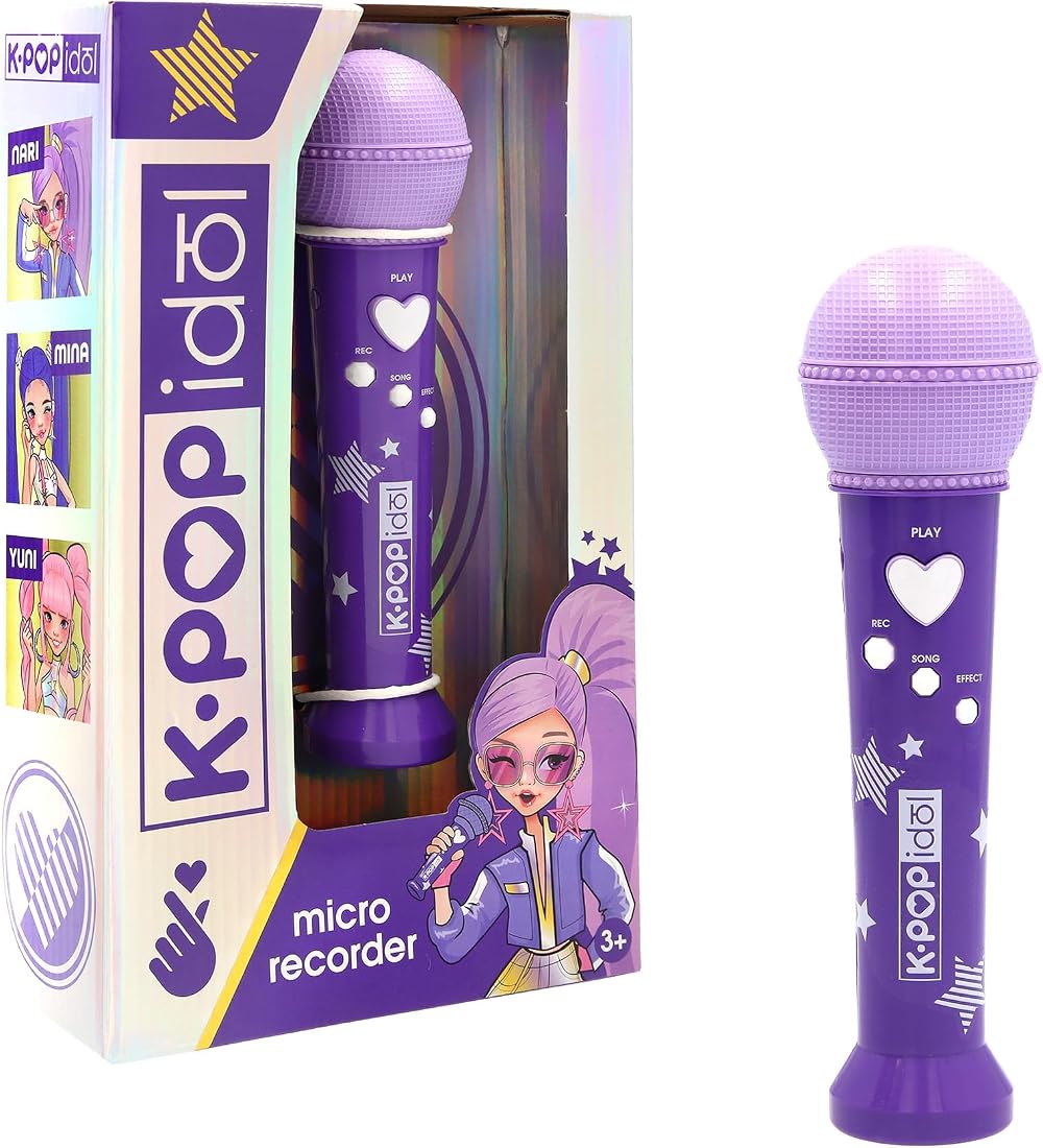 K-POP IDOL IMC Toys K Pop Microphone Recorder for Kids with Lights