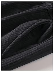 SOLY HUX Men's 2 Piece Corduroy Pants Drawstring