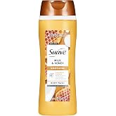 Suave Milk &amp; Honey Moisturizing Body Wash with Glycerin &amp; Vitamin E, Hydrating Skin Cleanser For Soft, Smooth Skin, Long Lasting Scent, Paraben Free, 18 FL OZ