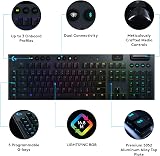 Logitech G915 Lightspeed Wireless Mechanical Keyboard UK QWERTY Black view 6