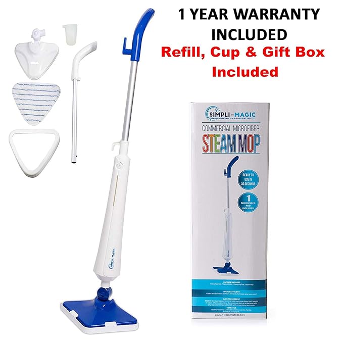 SimpliMagic 79153 5 in 1 Steam Mop Floor Steamer Ideal for Cleaning