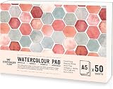 ISLAND Watercolour Paper A5 Pad 50 Sheets 300gsm Natural White
