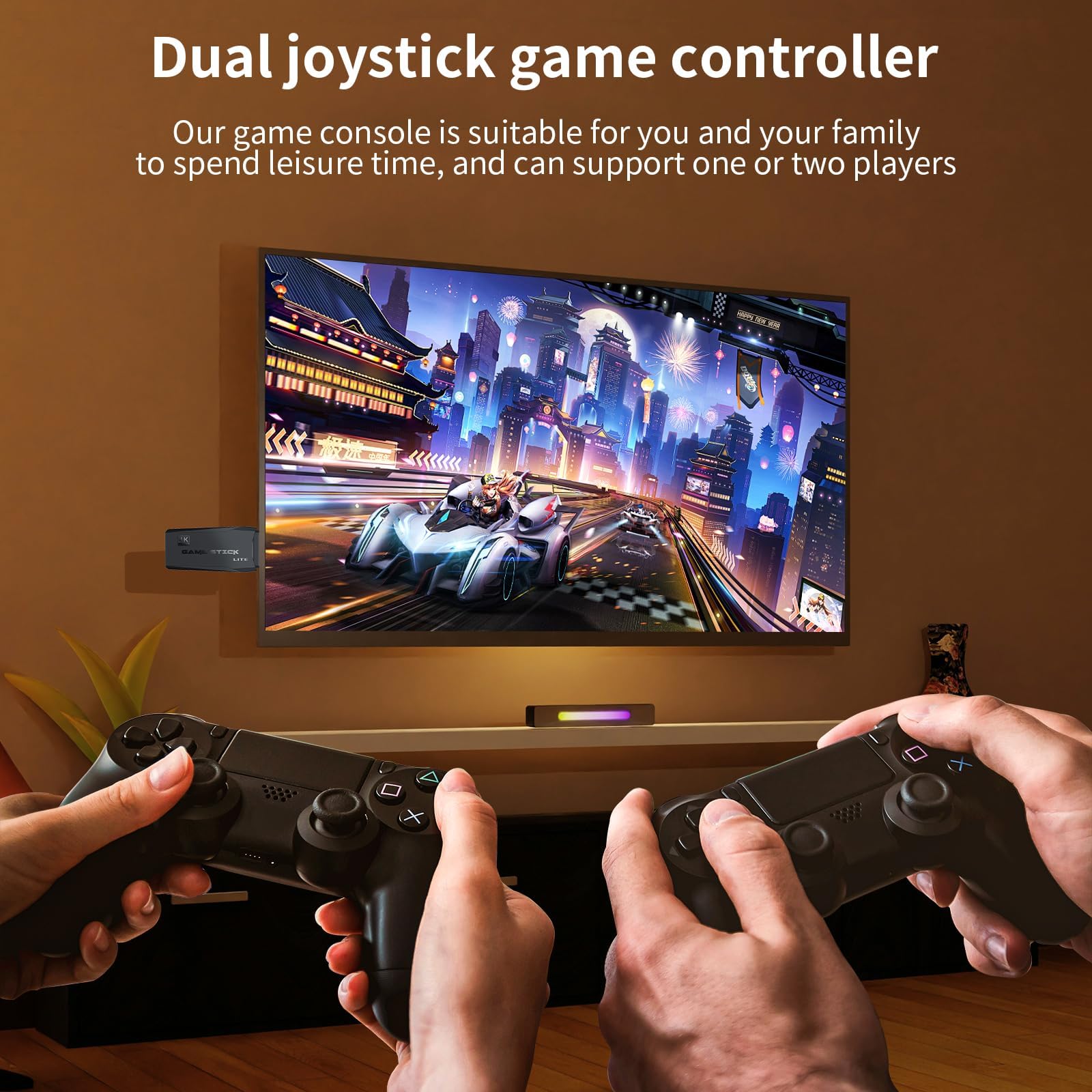 Wireless Retro Handheld Game Console, Built-in 20,000+ Plug-and-Play Retro Video Games, with 18 Classic Simulators, 4K HD HDMI Output and Dual 2.4G Wireless Controller, Easter Birthday Gift