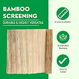 Suregreen Bamboo Fence Screening 2m x 4m Natural Split Cane Privacy view 2