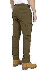 WESTACE Mens Cargo Pants 100% Cotton Clausal