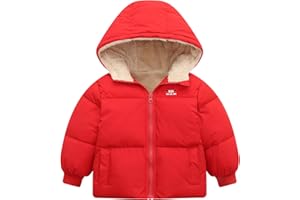 Vmterliya Baby Winter Coats, Outerwear for Toddler Kids Infants Boys Girls Light Puffer Warm Hooded Down Jacket for 2-7 Years