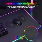 Hcman RGB Gaming Mouse Pad Large 800x300x4mm XXXL Non-Slip Base Black view 5