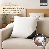 Rohi Pack of 2 Hypoallergenic Duck Feather Cushion Inserts 55cm x 55cm view 4