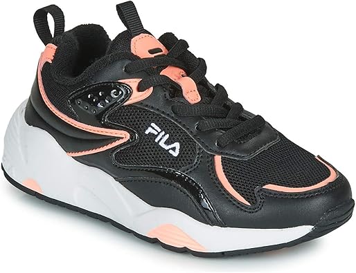 next girls black trainers