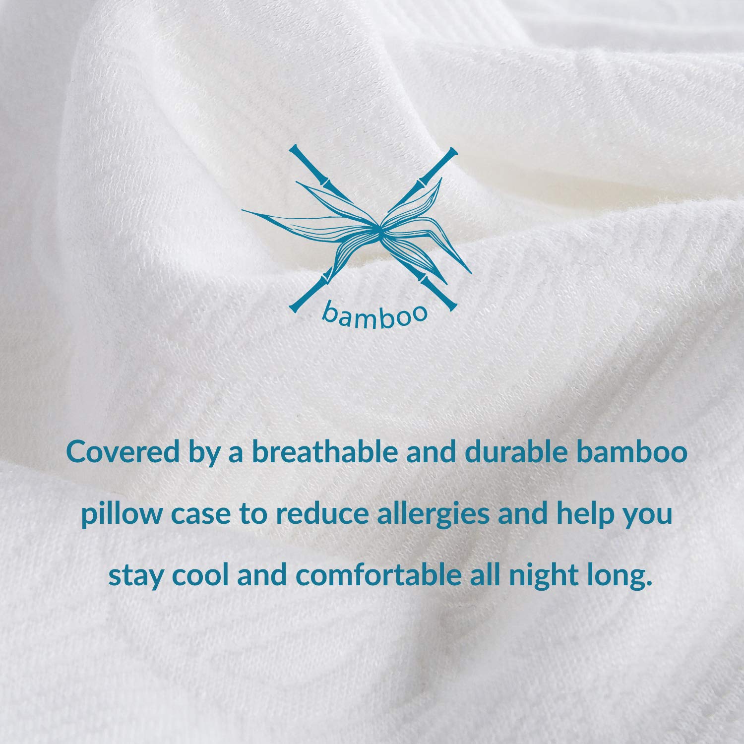 Bedsure Bio-Zero Orthopädisches Nackenstützkissen Memory Schaum Viskoelastisch 11cm/9cm - Druckausgleiches Ergonomisches Kopfkissen für Rücken- und Seitenschläfer mit Waschbaren Kissenbezug Bambus