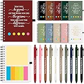 20 Sets Employee Appreciation Gifts Bulk Inspirational Spiral Notebook Journal with Sticky Note Motivational Pen Thank You Small Gifts for Coworkers Team Nurse Teacher Volunteer Office Staff Gift