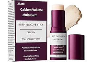ONMYLOVIN 2-Pack Calcium Multi Balm Stick -Collagen Moisturizing Balm Stick for Face,Eyes & Neck, Anti-Wrinkle Eye Cream, Wrinkle Core Sticks For Firming Skin,Hydrating,Anti-aging