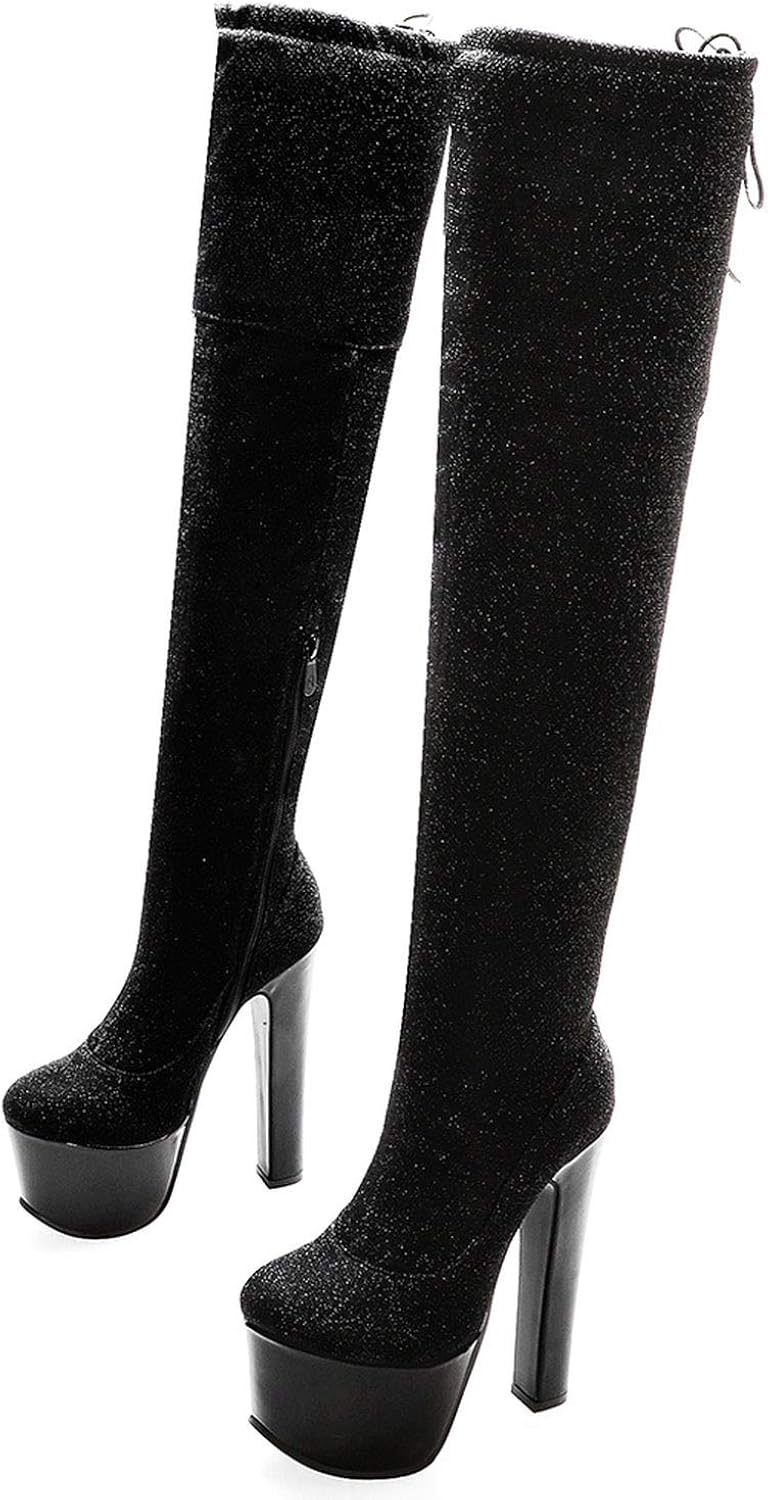 platform over the knee boots