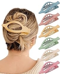 French Flat Hair Clips for Women - 6Pcs Flat Hair