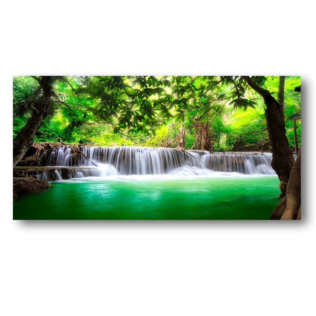 Wall Art Waterfall Tree Landscape Picture Canvas Wall Art