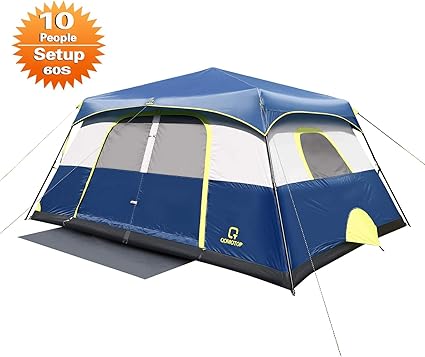 Amazon Com Ot Qomotop 10 Person Instant Cabin Tent 60 Seconds