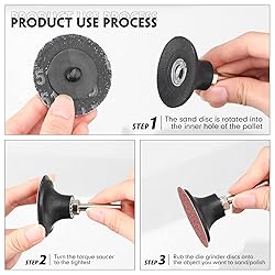 Newwiee 150 Pieces 2 Inch Sanding Discs 36 Grit