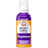 ARM &amp; HAMMER Simply Saline Nighttime Nasal Mist, 4.6 oz | For Nighttime Nasal Congestion, Calming Eucalyptus, Safe with Rx and OTC, Adults and Kids Ages 2+