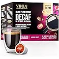 VINIA Blood Flow DECAF Coffee - Medium Roast Superfood Coffee Pods, Swiss Water Process Powered by Red Grape Piceid Resveratrol Boost Energy Keurig Compatible K-Cup Coffee Pods, Caffeine Free, 30 Ct