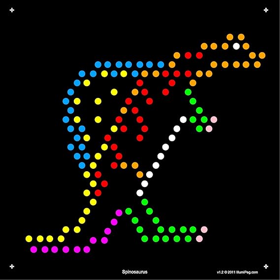lite brite dinosaur