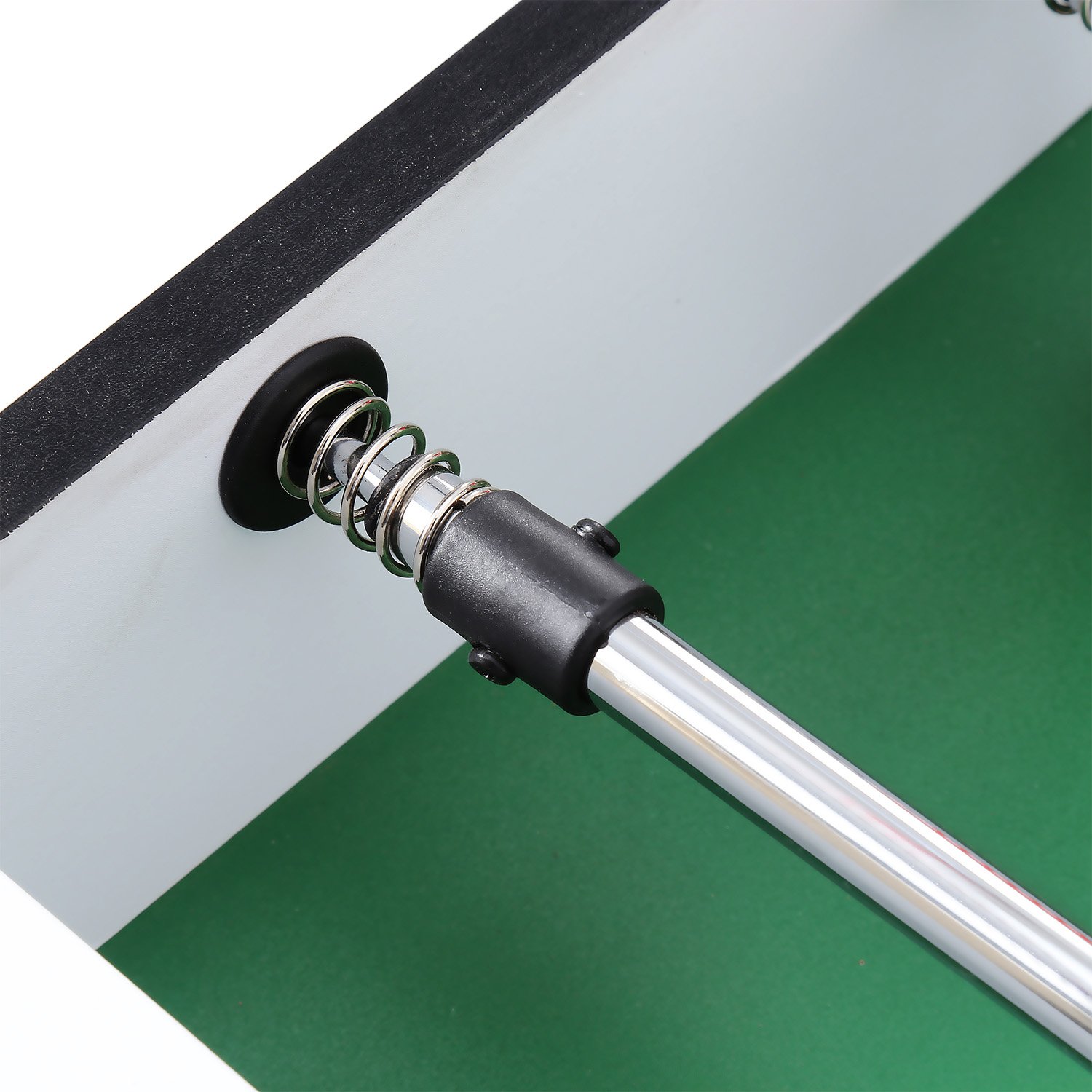 AIMADO Futbolín Competición de Mesa , Mesa de Futbolín, Fútbol Deportes Mesa de Juegos 61.3 x 79 x 121.3cm Negro( EU STOCK)