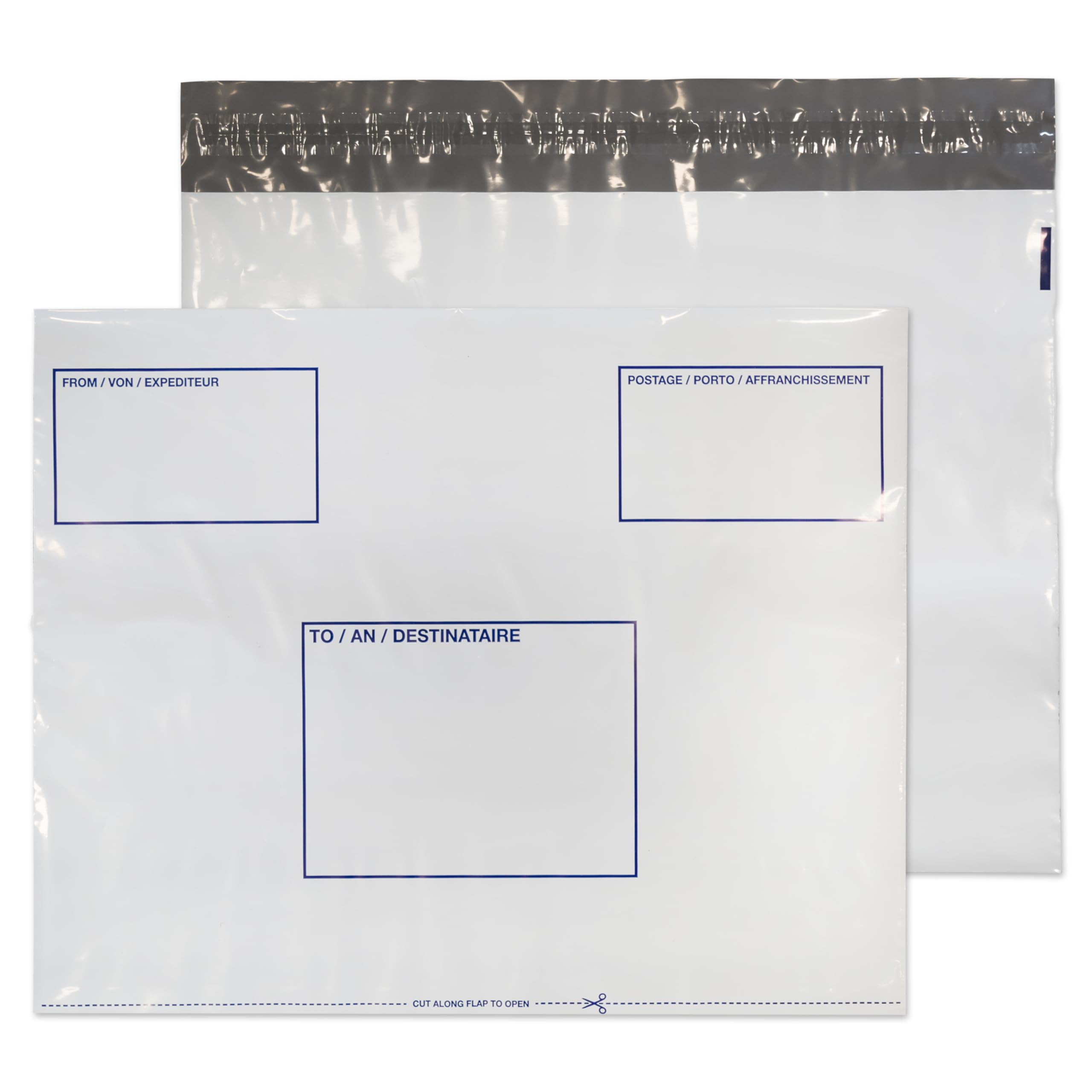 Blake Purely Packaging C3+ 330 x 430 mm Polythene Peel & Seal Envelopes (PE74/W/100) White - Pack of 100
